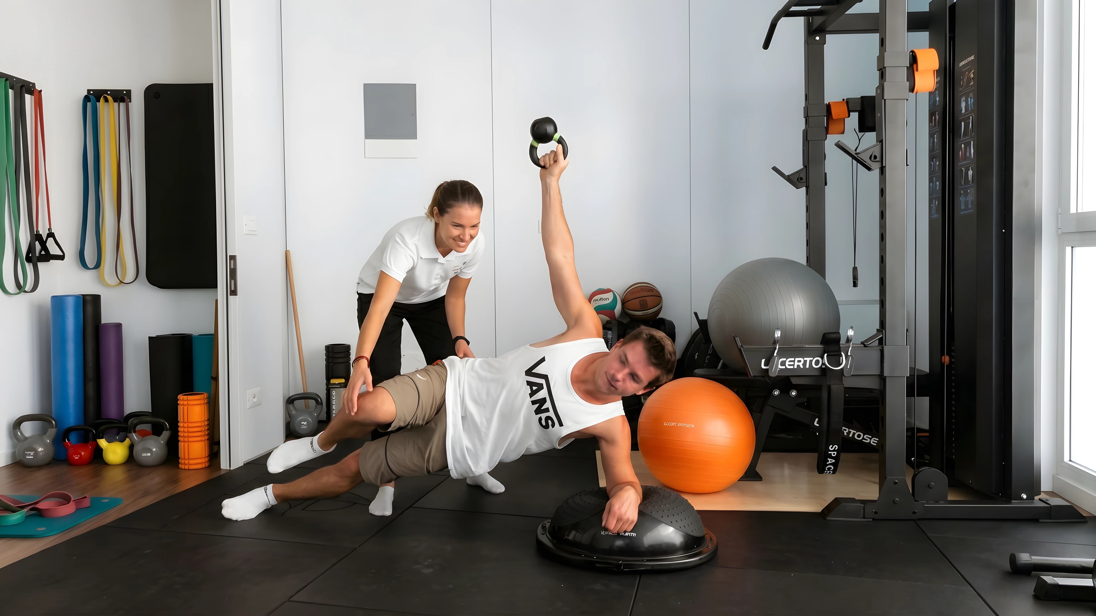 Athletiktraining mit Trainer
